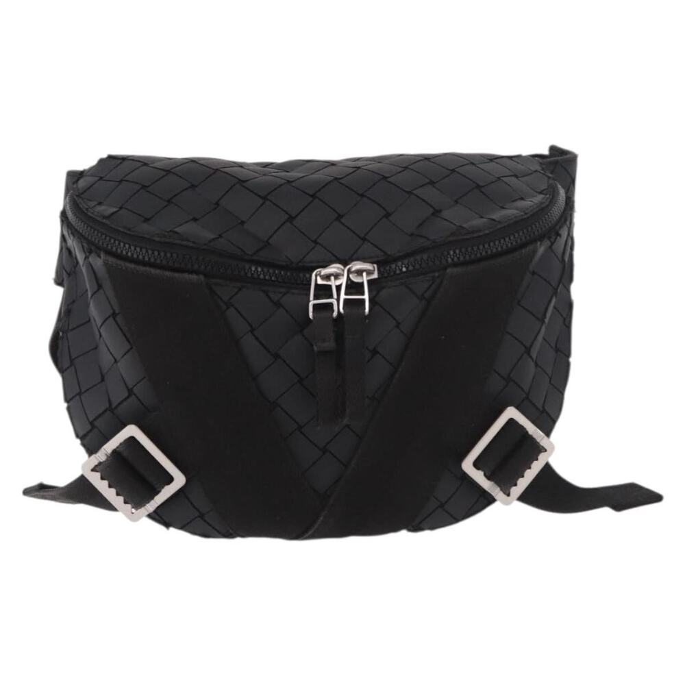 Bottega Veneta Intrecciato Crossbody Bag Black